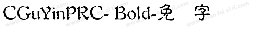 CGuYinPRC- Bold字体转换